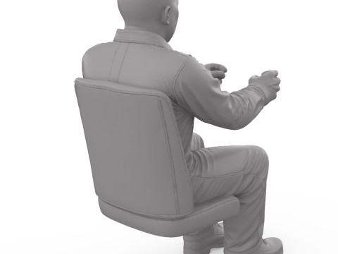 FREE STL The Bruiser - Driver Figure Bald Bold 3D Print 3D Принт Модель