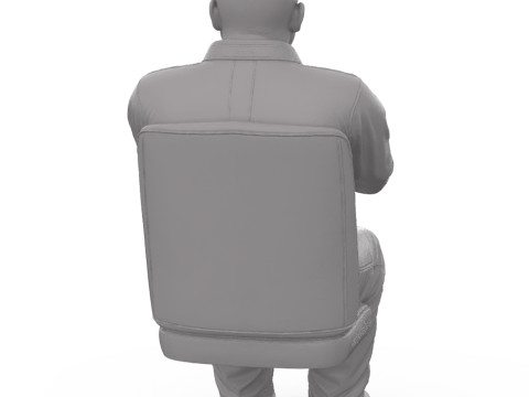 FREE STL The Bruiser - Driver Figure Bald Bold 3D Print 3D Принт Модель