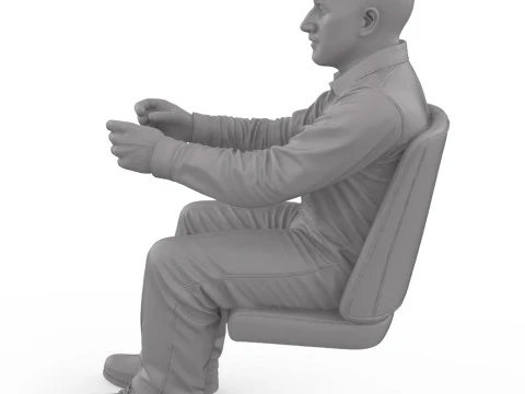 БЕЗКОШТОВНО STL The Bruiser - Driver Figure Bald Bold 3D Print 3D Принт Модель