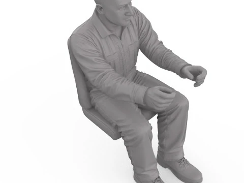 БЕЗКОШТОВНО STL The Bruiser - Driver Figure Bald Bold 3D Print 3D Принт Модель