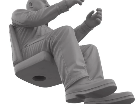 БЕЗКОШТОВНО STL The Bruiser - Driver Figure Bald Bold 3D Print 3D Принт Модель