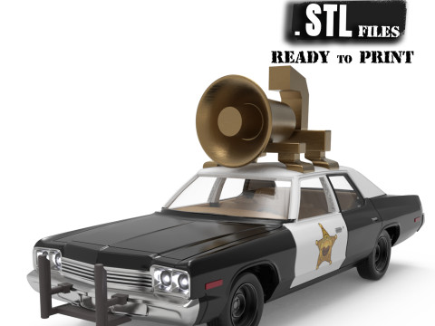 Print Ready Bluesmobile Gen3 Dodge Monaco Police Spec 3D 打印模型