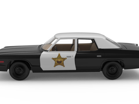 Print Ready Bluesmobile Gen3 Dodge Monaco Police Spec 3D 打印模型