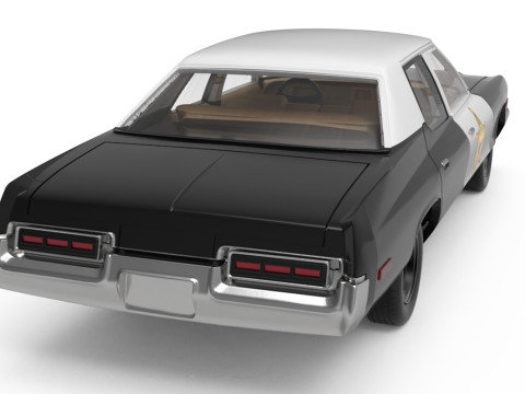 Print Ready Bluesmobile Gen3 Dodge Monaco Police Spec 3D 打印模型