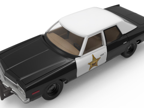 Print Ready Bluesmobile Gen3 Dodge Monaco Police Spec 3D 打印模型