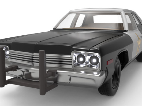 Print Ready Bluesmobile Gen3 Dodge Monaco Police Spec 3D 打印模型