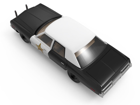 Print Ready Bluesmobile Gen3 Dodge Monaco Police Spec 3D 打印模型