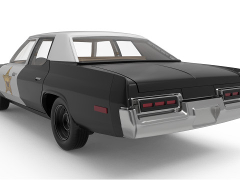 Print Ready Bluesmobile Gen3 Dodge Monaco Police Spec 3D 打印模型