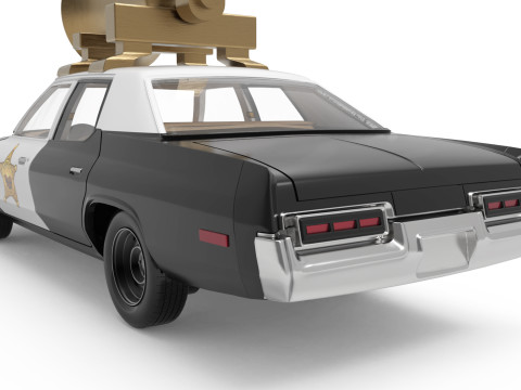 Print Ready Bluesmobile Gen3 Dodge Monaco Police Spec 3D 打印模型