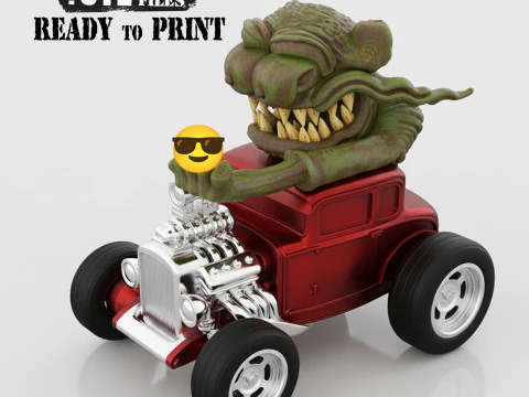 Класична модель Hot Rod для 3D-друку, натхненна Ratfnk 3D Принт Модель