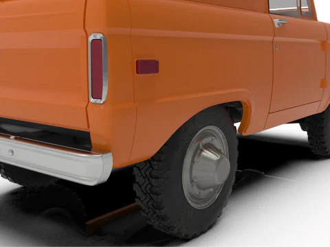 SUV 1975 Classic car Vintage Offroader Wagon STL 3D Print Model