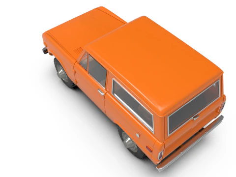 SUV 1975 Classic car Vintage Offroader Wagon STL 3D Print Model