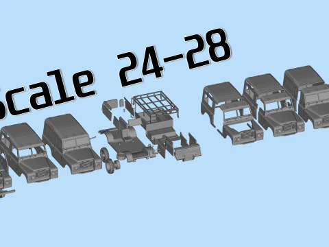 88 inch Short Wheelbase 1972 Classic British Utility Wagon 3D Print Model