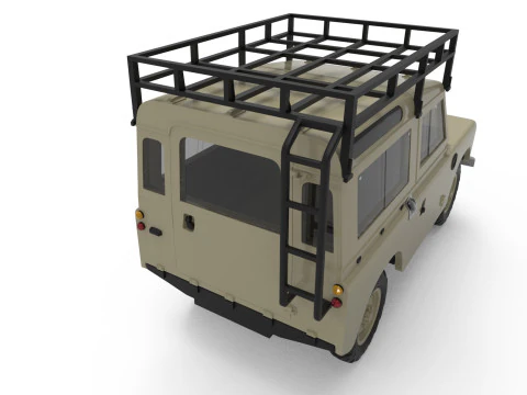 88 inch Short Wheelbase 1972 Classic British Utility Wagon 3D Print Model