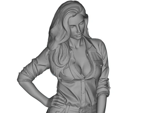 Female Scene Figure Dolls For scale Cars Vehicles Toy 3D Print Model