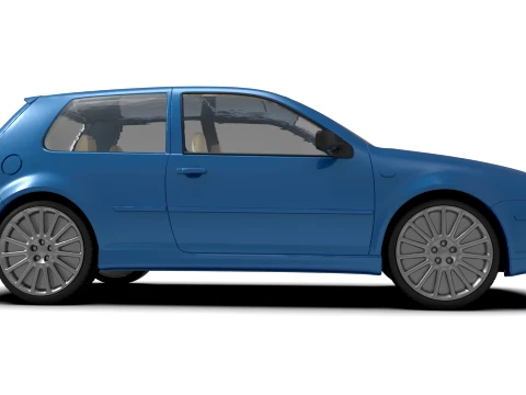 Golf IV R32 2003 Hatchback STL for RC and Diecast 3D Print Model