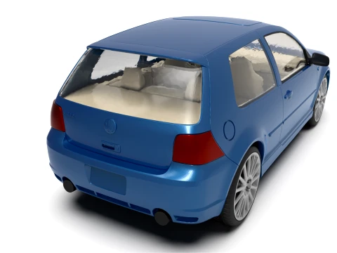Golf IV R32 2003 Hatchback STL for RC and Diecast 3D Print Model