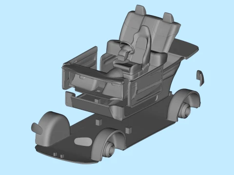 Golf IV R32 2003 Hatchback STL for RC and Diecast 3D Print Model