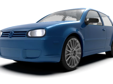 Golf IV R32 2003 Hatchback STL for RC and Diecast 3D Print Model