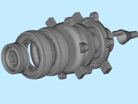 Wheel Mold Set RC HotRod Whitewall Tire 3D Printable STL 3D Print Model