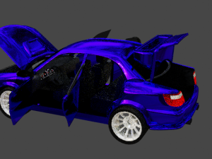 Subaru Impreza Wrx Sti 2004 3D Модель