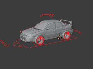 Subaru Impreza Wrx Sti 2004 3D Модель