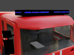 Scania fire truck 3D 模型
