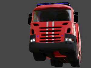 Scania fire truck 3D Model