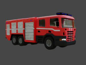 Scania fire truck 3D Model