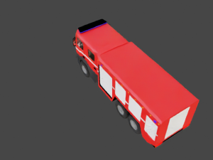 Scania fire truck 3D Model