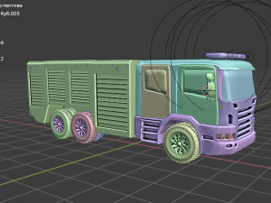 Scania fire truck 3D Model