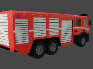 Scania fire truck 3D Model