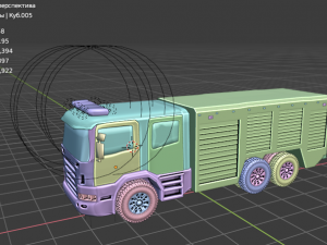 Scania fire truck 3D Model