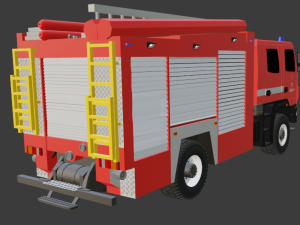Fire truck MAZ AC-4-60 530927 M-515 3Dモデル