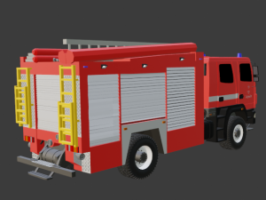 Fire truck MAZ AC-4-60 530927 M-515 3Dモデル