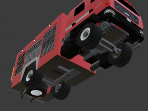 Fire truck MAZ AC-4-60 530927 M-515 3Dモデル