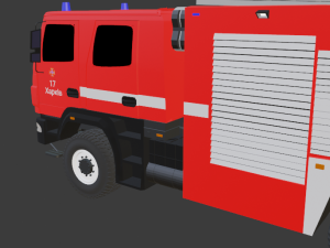 Fire truck MAZ AC-4-60 530927 M-515 3Dモデル