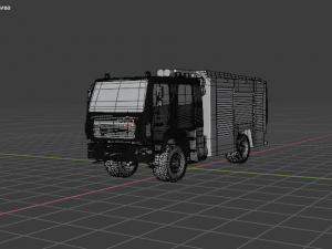 Fire truck MAZ AC-4-60 530927 M-515 3Dモデル