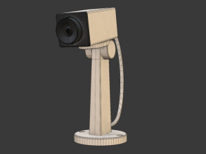 Security Camera CCTV CCD Model 3D
