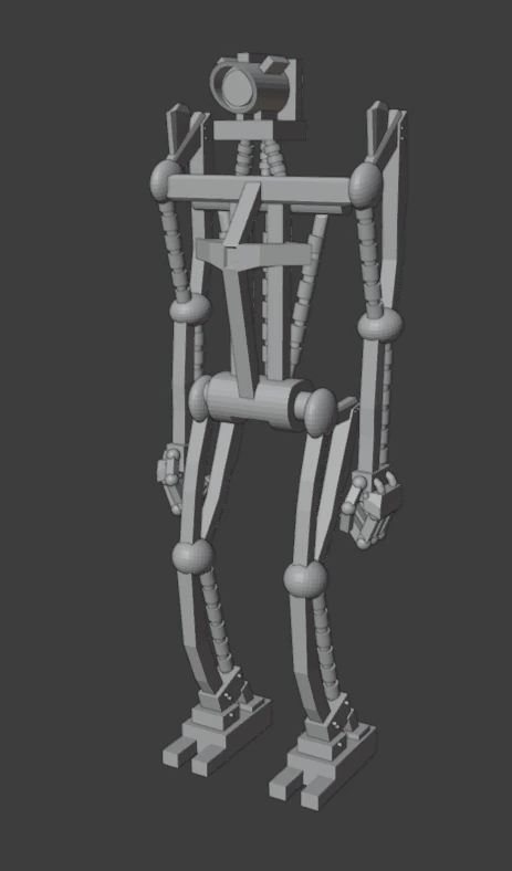 Robot 3D Model .c4d .max .obj .3ds .fbx .stl .blend 