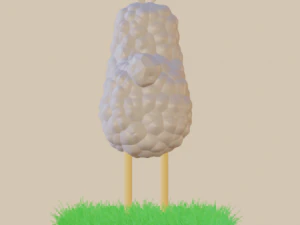 Cartoon lamb 3D Model