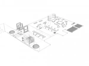 Koleksi Bagian Komputer Model 3D