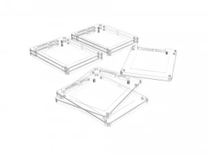 Koleksi Bagian Komputer Model 3D