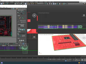 Koleksi Bagian Komputer Model 3D