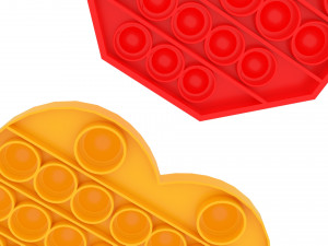 Pop It Fidget Toys Set Model 3D