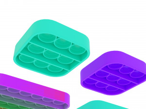 Pop It Fidget Toys Set Model 3D