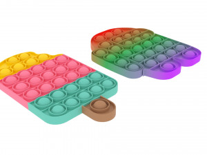 Pop It Fidget Toys Set 3Dモデル