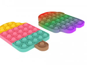 Pop It Fidget Oyuncak Seti 3D Model