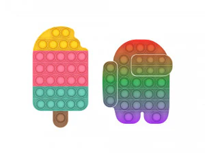 Pop It Fidget Toys Set 3D Model