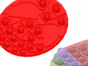 Pop It Fidget Toys Set 3D Model